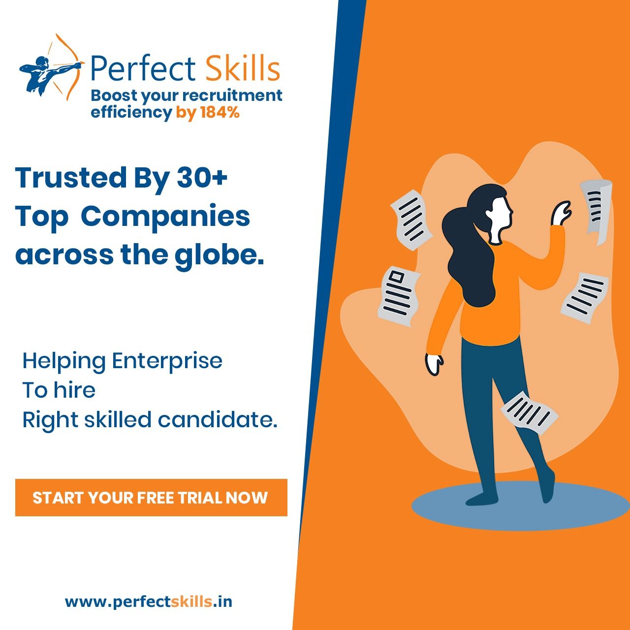 Improve your recruitment efficiency by 184% with scientific skill assessments by PERFECT SKILLS (www.perfectskills.in)