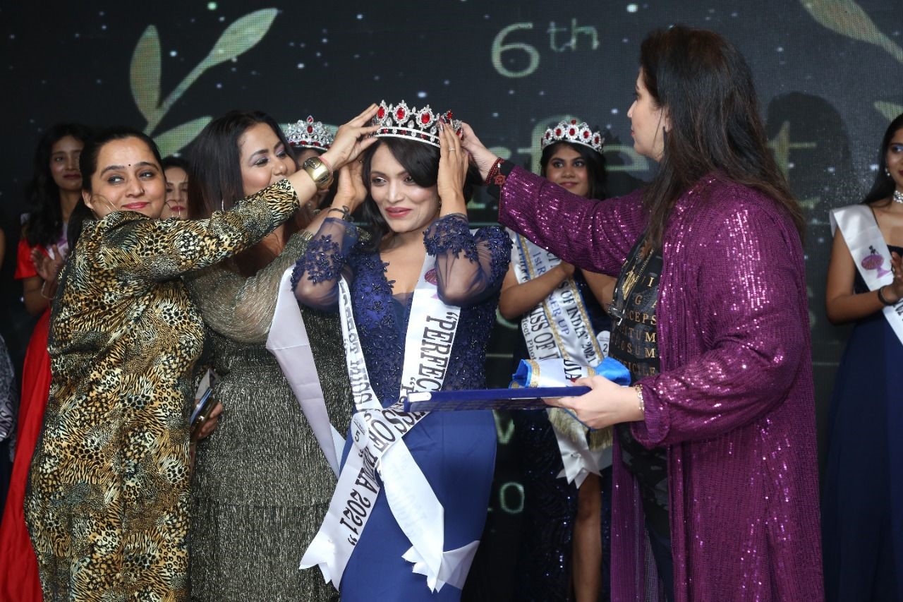 Mamta Kabariya proved herself again winning the title of Perfect Miss of India 2021