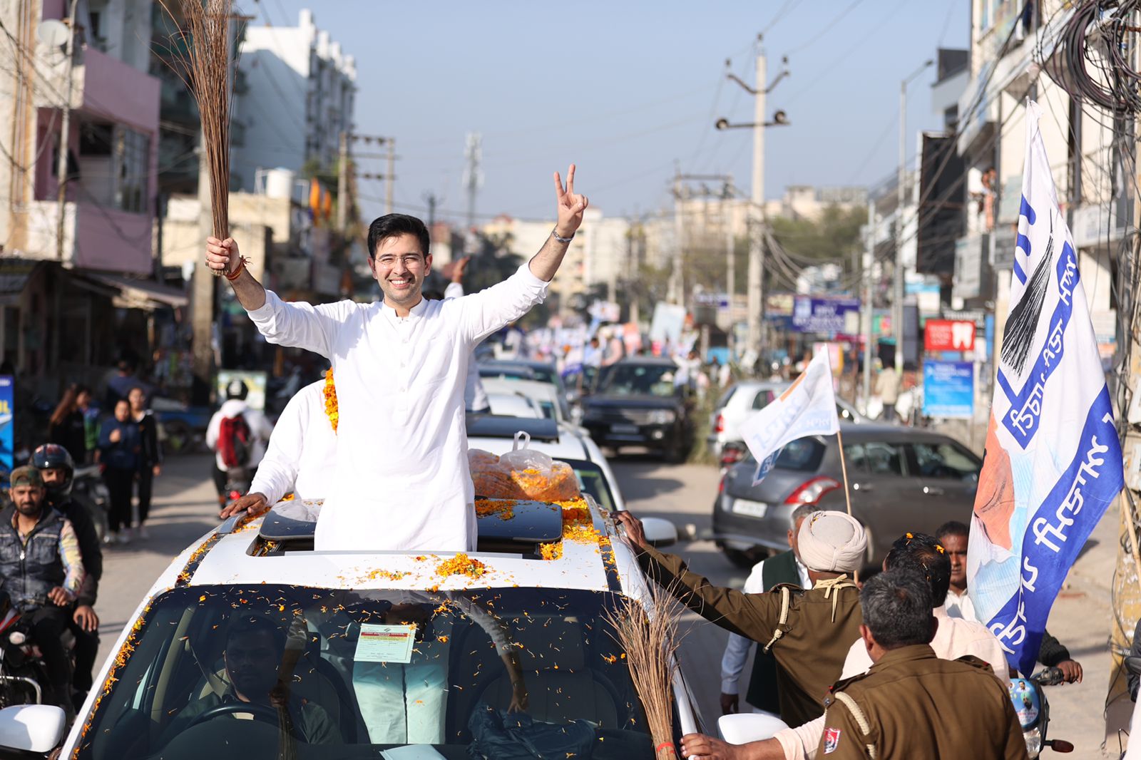 Vote for ‘Jharoo’ and clean the political dirt in Punjab: Raghav Chadha