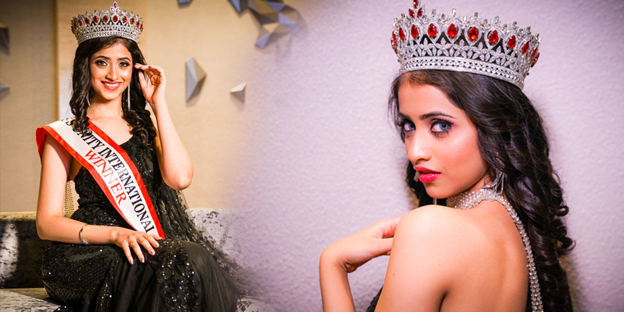 TALENTICAA MISS INDIA GLOBAL WINNER ESHA VELANKAR, FIRST INDIAN TO WIN MISS UNITY INTERNATIONAL TITLE.