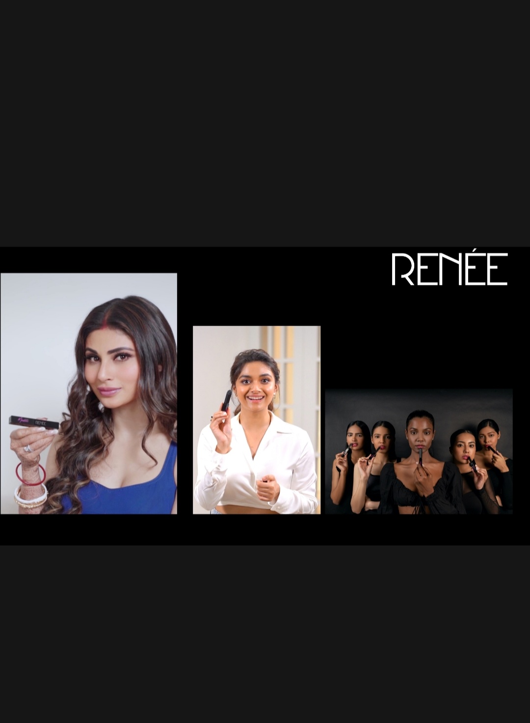 Renee Cosmetics Launches “Madness” – India’s First Black PH Lipstick With A Pink Pay-Off Featuring Mouni Roy And Keerthy Suresh!