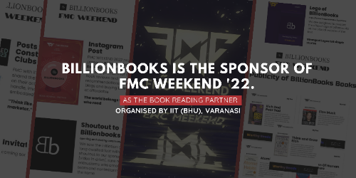￼Billionbooks is sponsoring The eight edition of IIT BHU FMC Weekend.