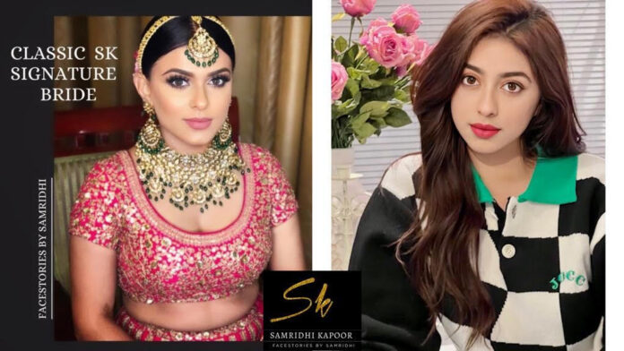 SAMRIDHI KAPOOR: A RENOWNED BRIDAL BEAUTY ARTIST WHO's HERE TO ELEVATE YOUR WEDDING LOOK TO A NEW HEIGHT OF GLAMOUR. 