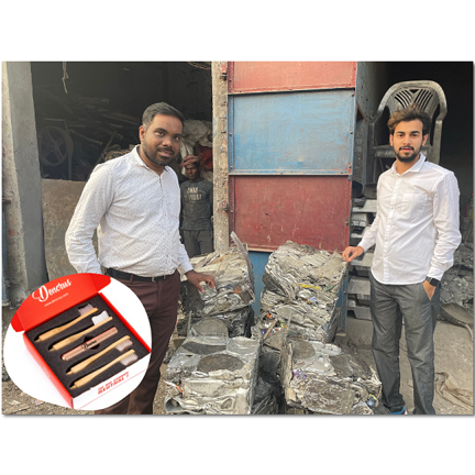 Dencrus launches a toothbrush upcycled from Aluminium beverage cans.