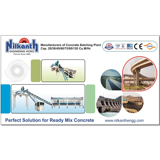 India's Best Concrete Batching Plant Manufacturer- Nilkanth Engineering Works.