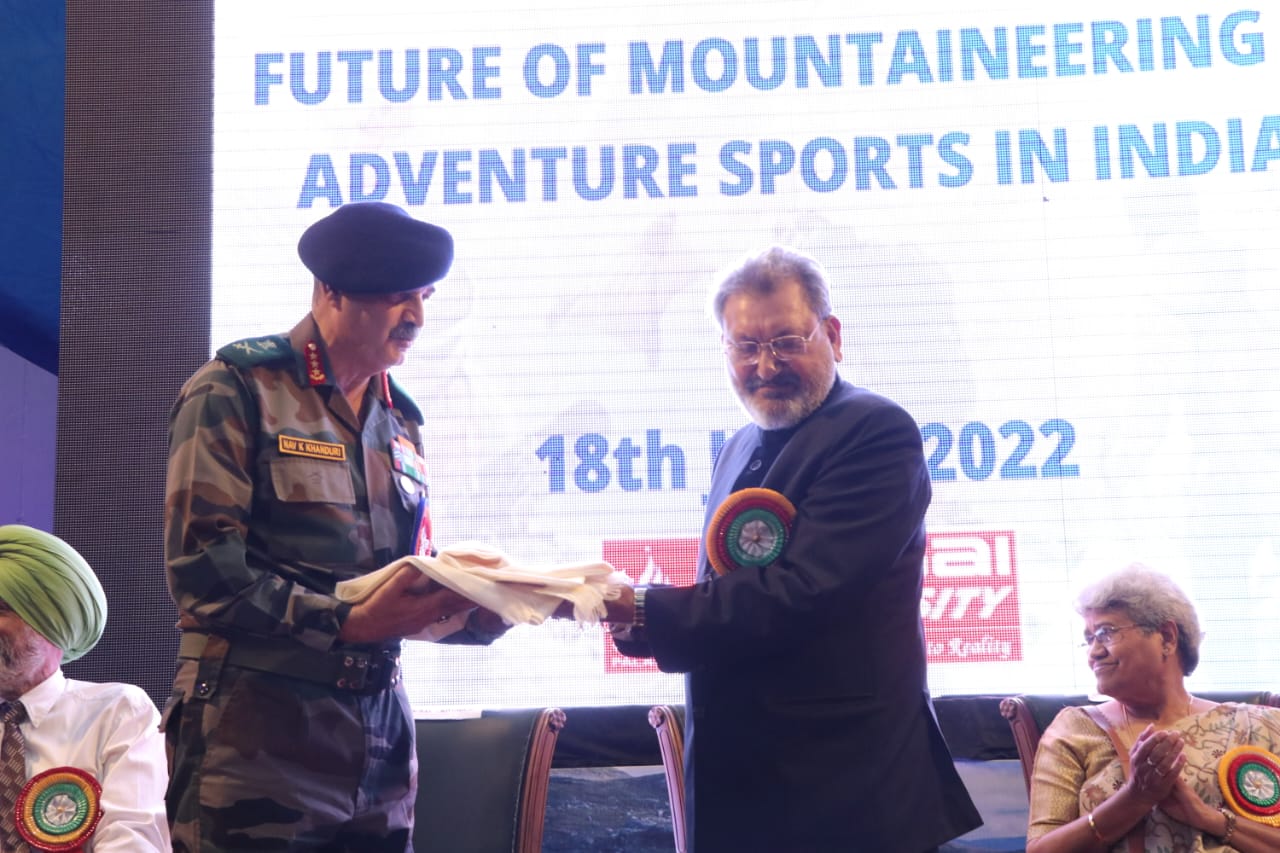 The mountaineering and adventure sports department at SSU was launched today by Lieutenant-General NAV KUMAR KHANDURI
