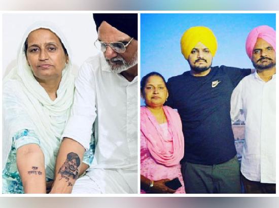 Sidhu Moose Wala's parents get singer's tattoo inked on their arms