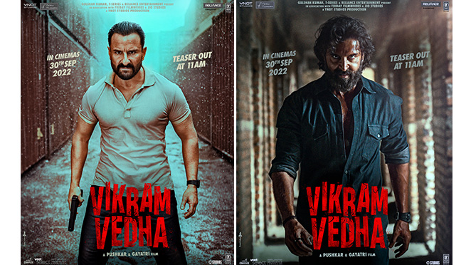 Hrithik Roshan & Saif Ali Khan starrer Vikram Vedha's Teaser Released