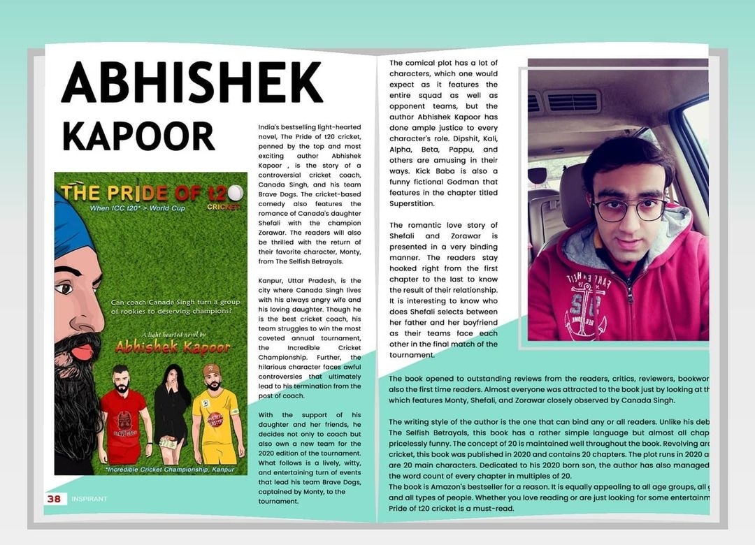 The Pride of t20 Cricket by Author Abhishek Kapoor Book Review
