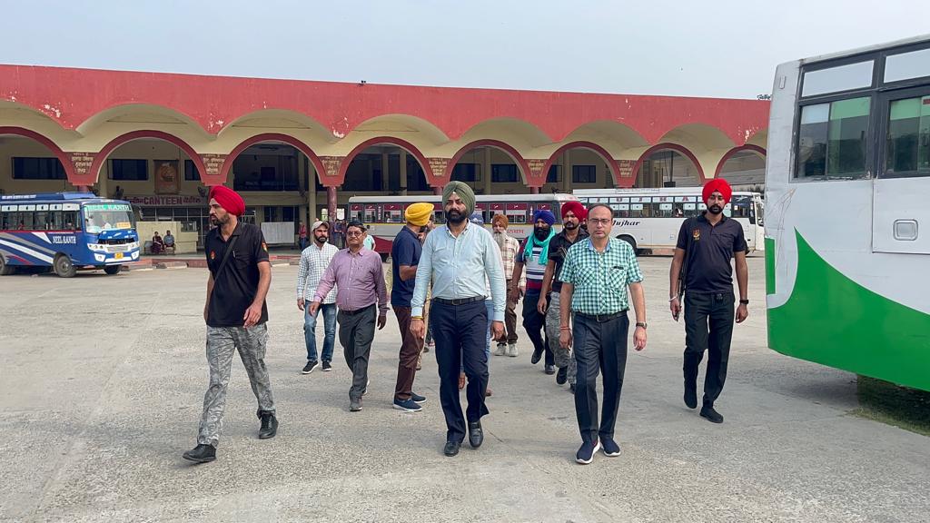 Transport Minister Laljit Singh Bhullar Conducts Surprise Check at Sri Anandpur Sahib and Nangal Bus Stands