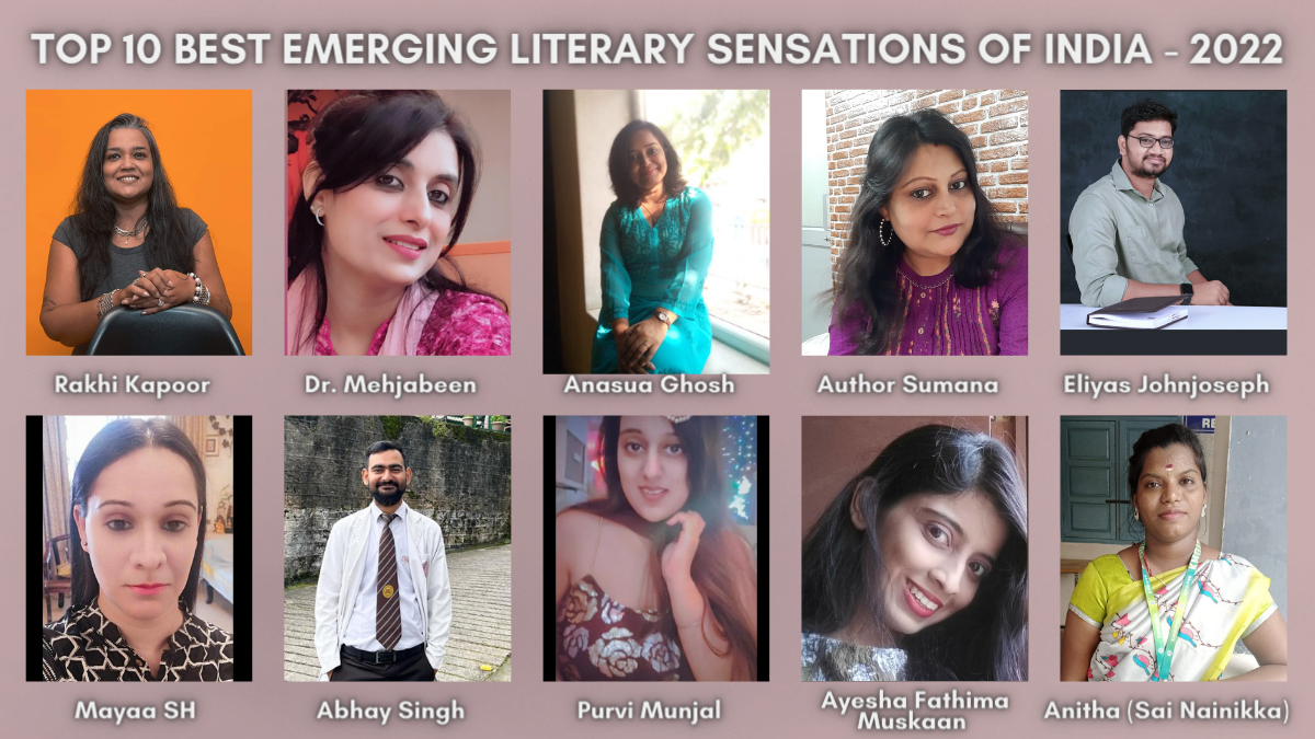 <strong>Top 10 best emerging literary sensations of India - 2022</strong>