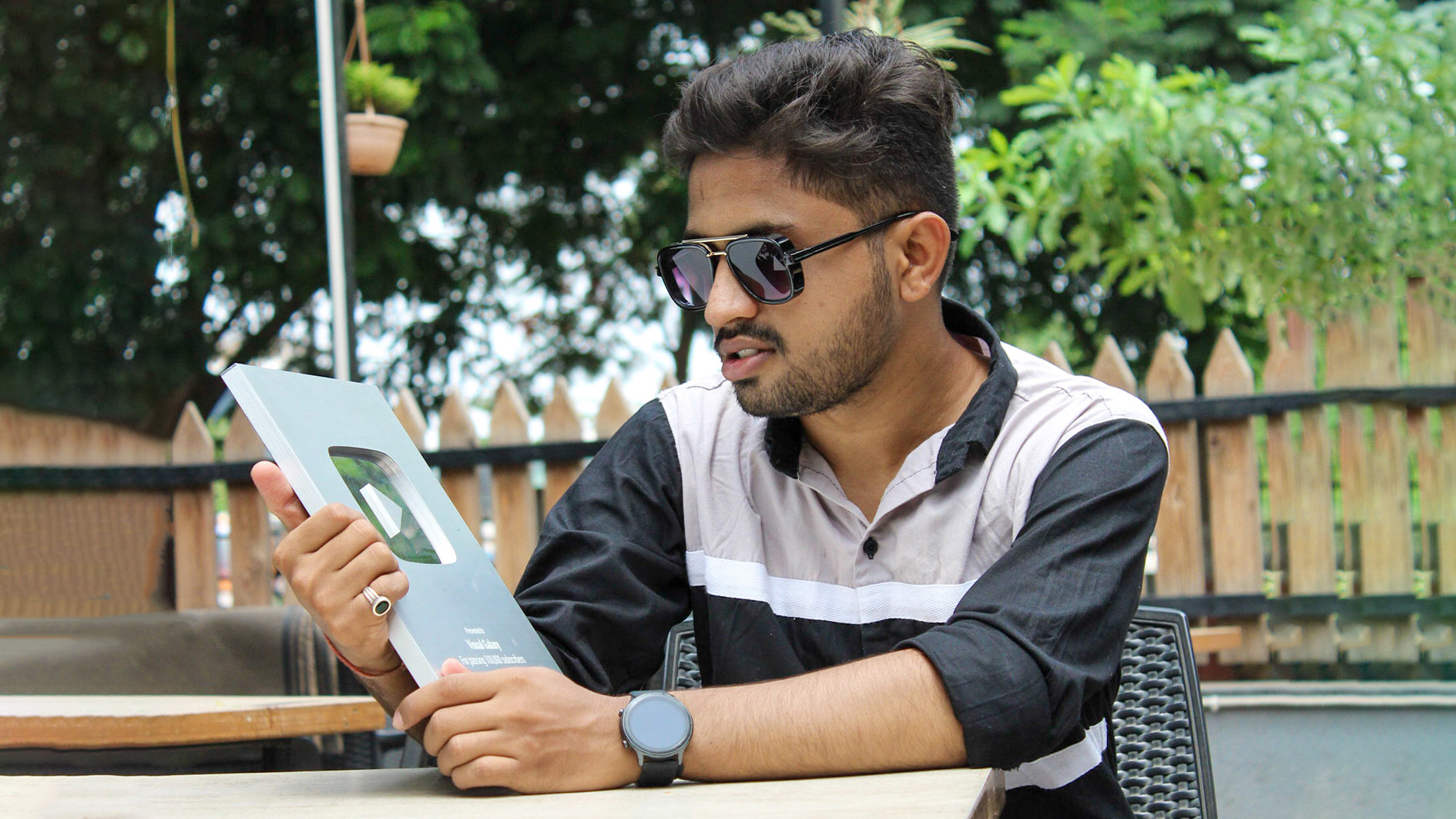 Visual Galaxy, also known as Abhishek Raval, is a rising star in the music industry.