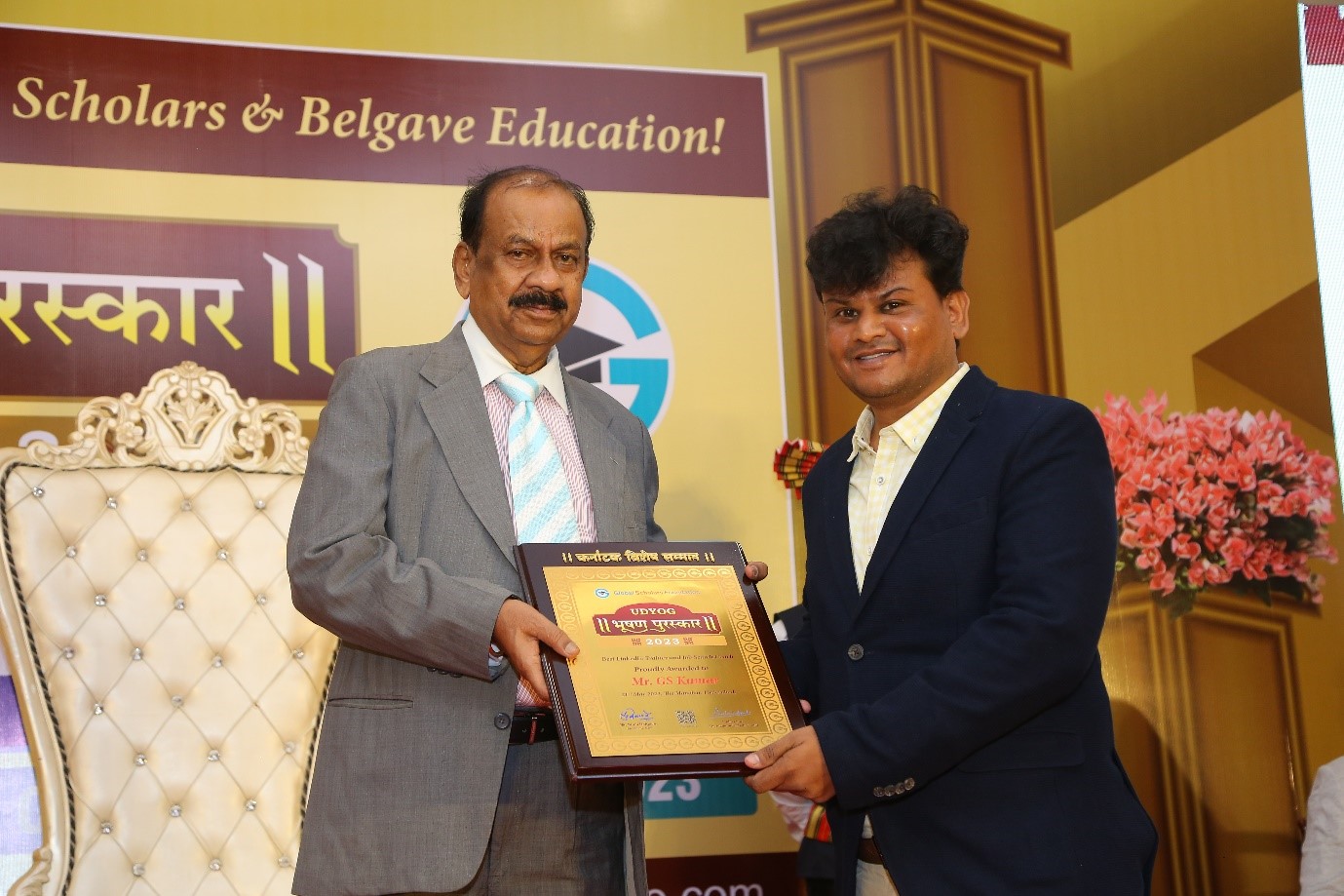 GS Kumar: A Pioneer in Recruitment and LinkedIn Training Receives the Prestigious Karnataka Bhushan Award from Global Scholars foundation