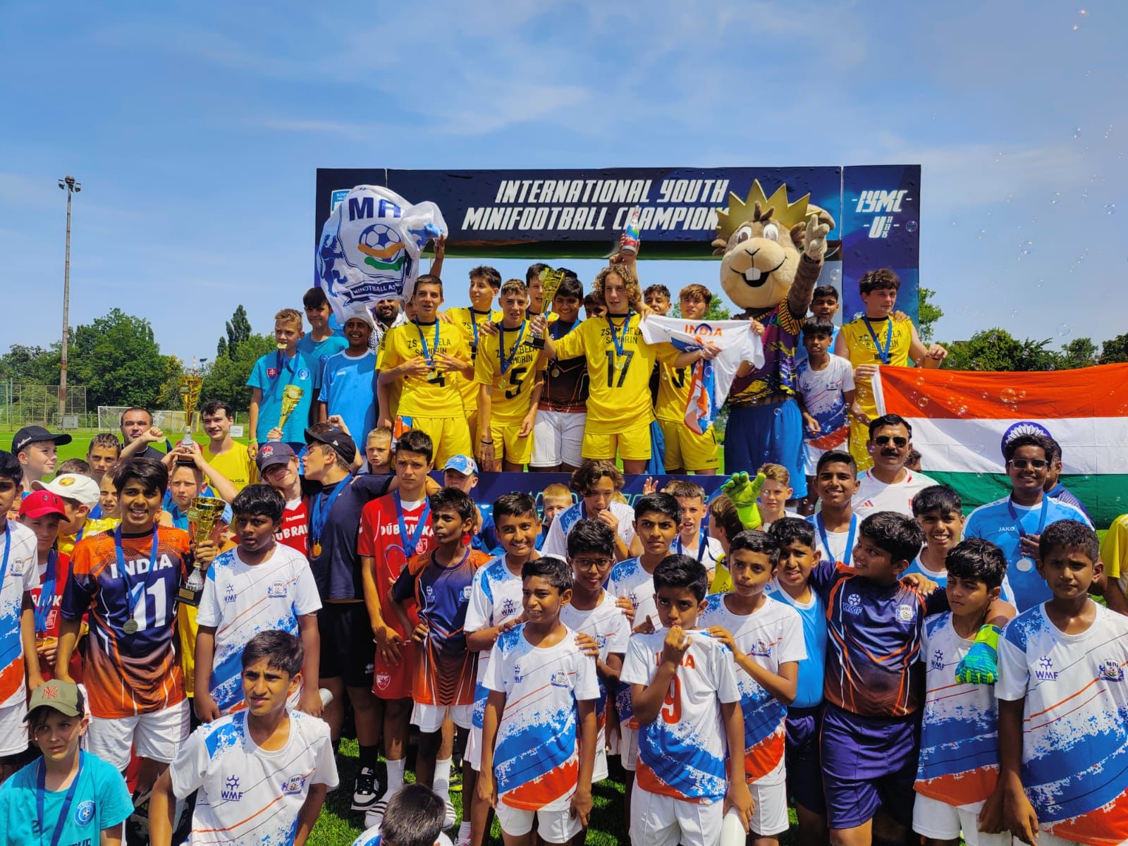 Indian Minifootball Players from North India Excel at International Youth Championship in Slovakia