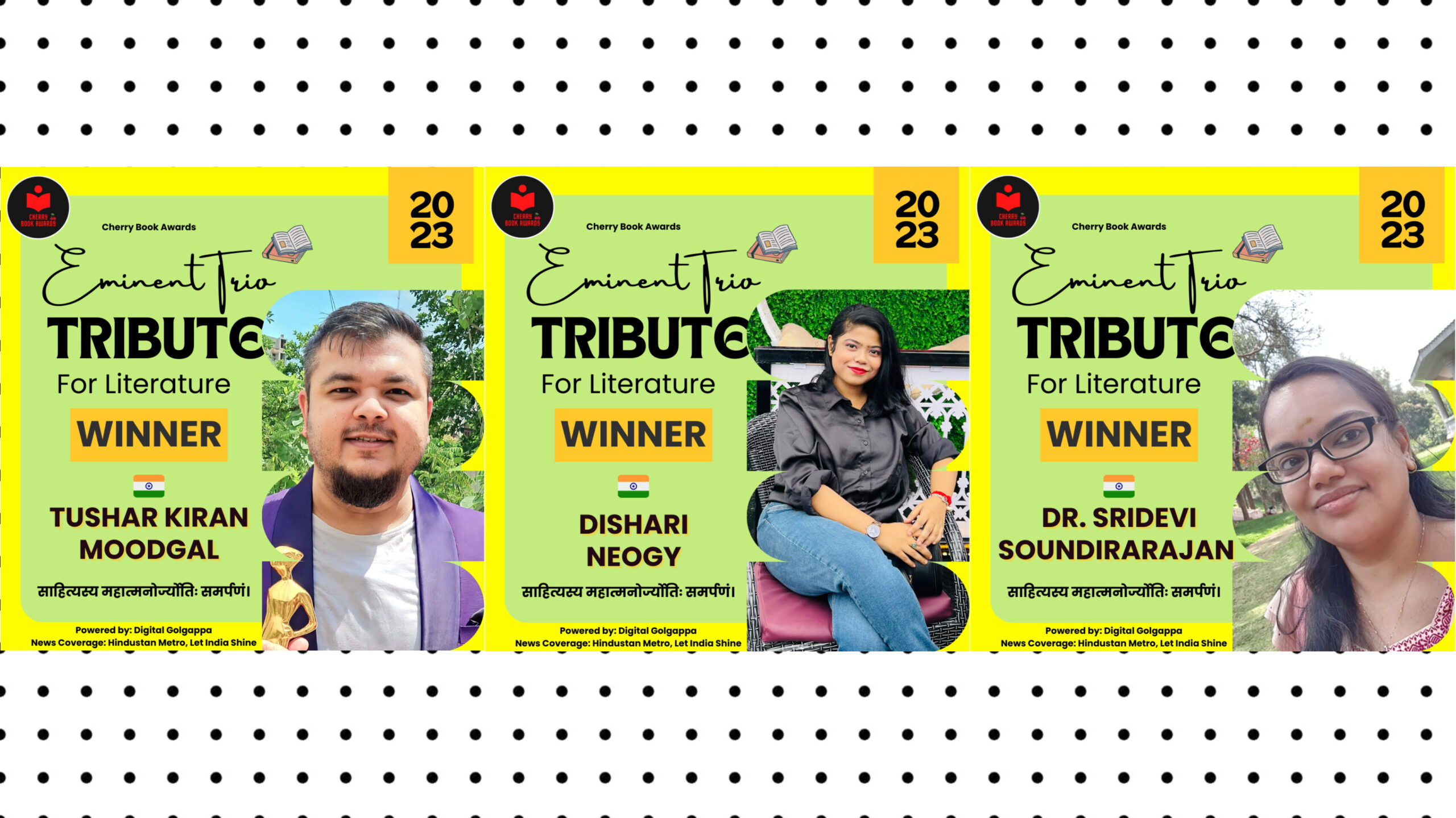 Meet the winners of Eminent Trio Tribute For Literature 2023