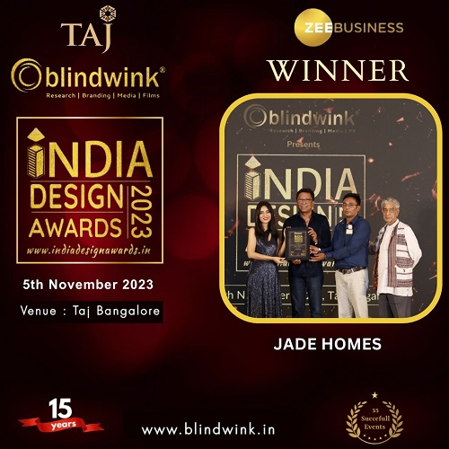 Jade Homes was awarded as ‘’BEST CONSTRUCTION COMPANY FOR RESIDENTIAL PROJECTS IN DELHI NCR’’