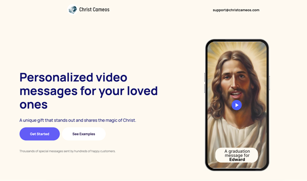 Revolutionizing Gifting with Personalized Videos from Jesus