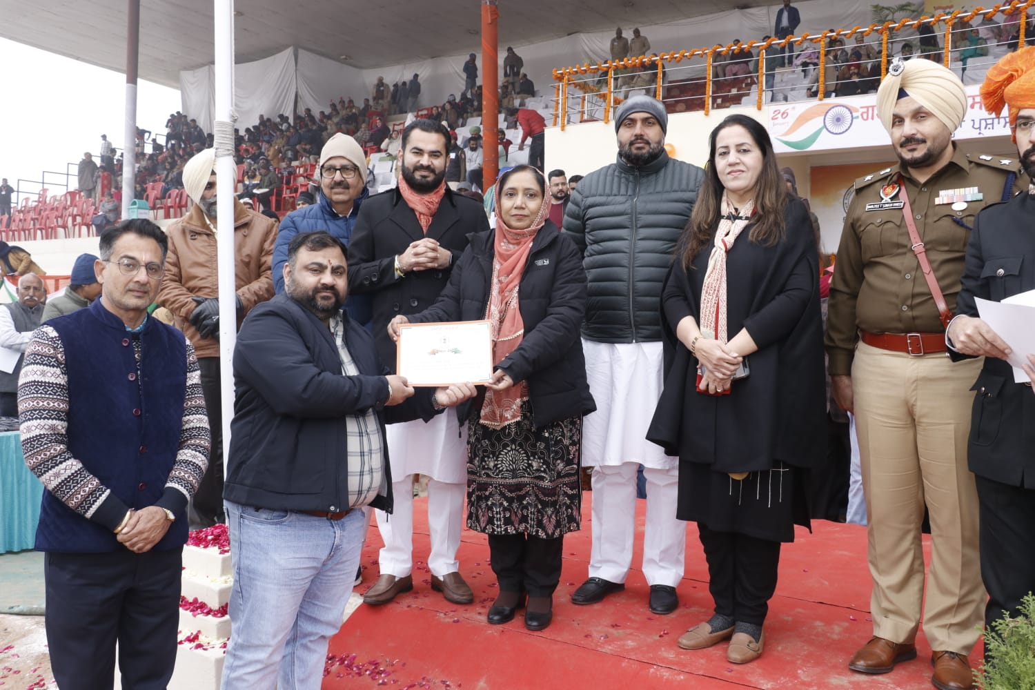 Press Club Fazilka's Young Journalist Ritish Kukkar Receives Special Recognition at District-Level Republic Day Event for Exceptional Services.