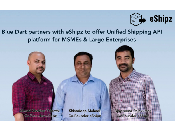 Blue Dart partners with eShipz to offer Unified Shipping API platform for  MSMEs &amp; Large Enterprises