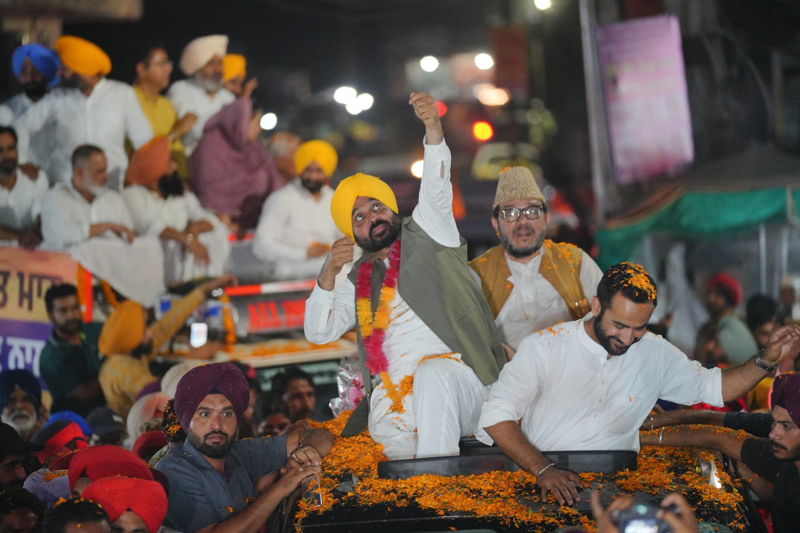 Mann campaigned for Meet Hayer in Malerkotla, asked the people of Malerkotla to support the AAP like 2014 and 2019