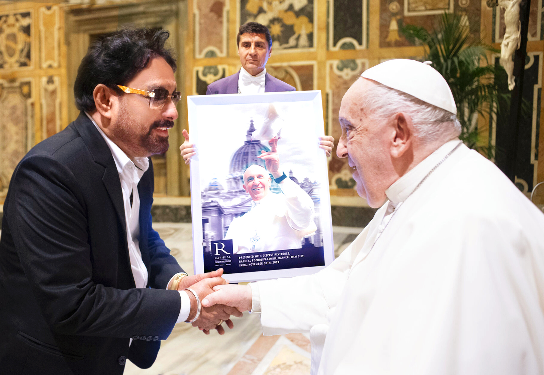 World’s First Biblical 3D Movie: Jesus and Mother Mary, Title Poster Released at the Vatican, Blessed by Pope Francis