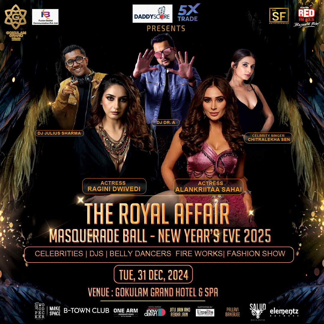 SF Entertainment Presents: A Royal Affair - The Masquerade Ball NYE Celebration in Bengaluru!