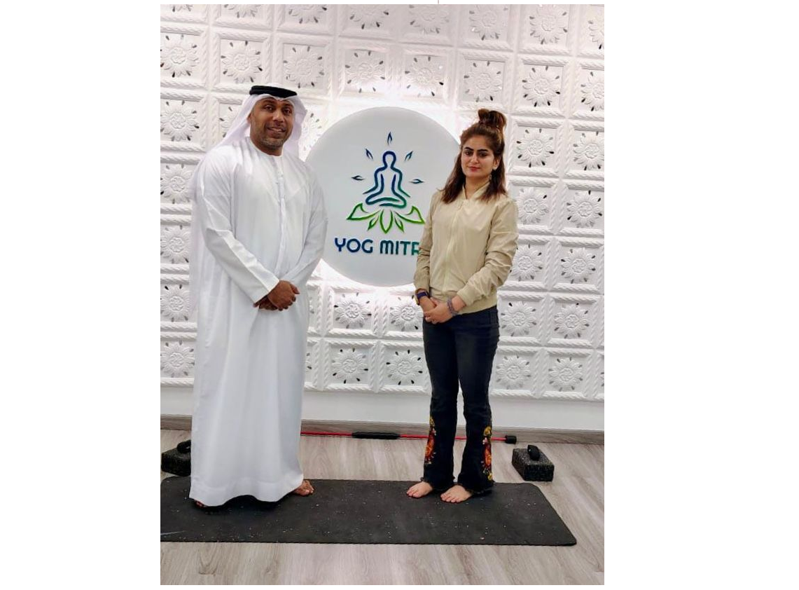 Visit of Mr. Ahmad Ibrahim, President of the UAE Yogasana Federation, to YogMitra Studio