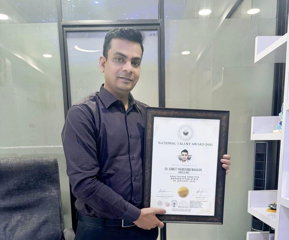 Dr. Sumit Mahajan from Bhusawal Honored with Prestigious State-Level NealRatna Award