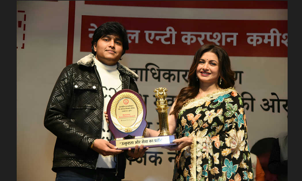 Sahil Chak Honored with Best Acting Award by Bhagyashree