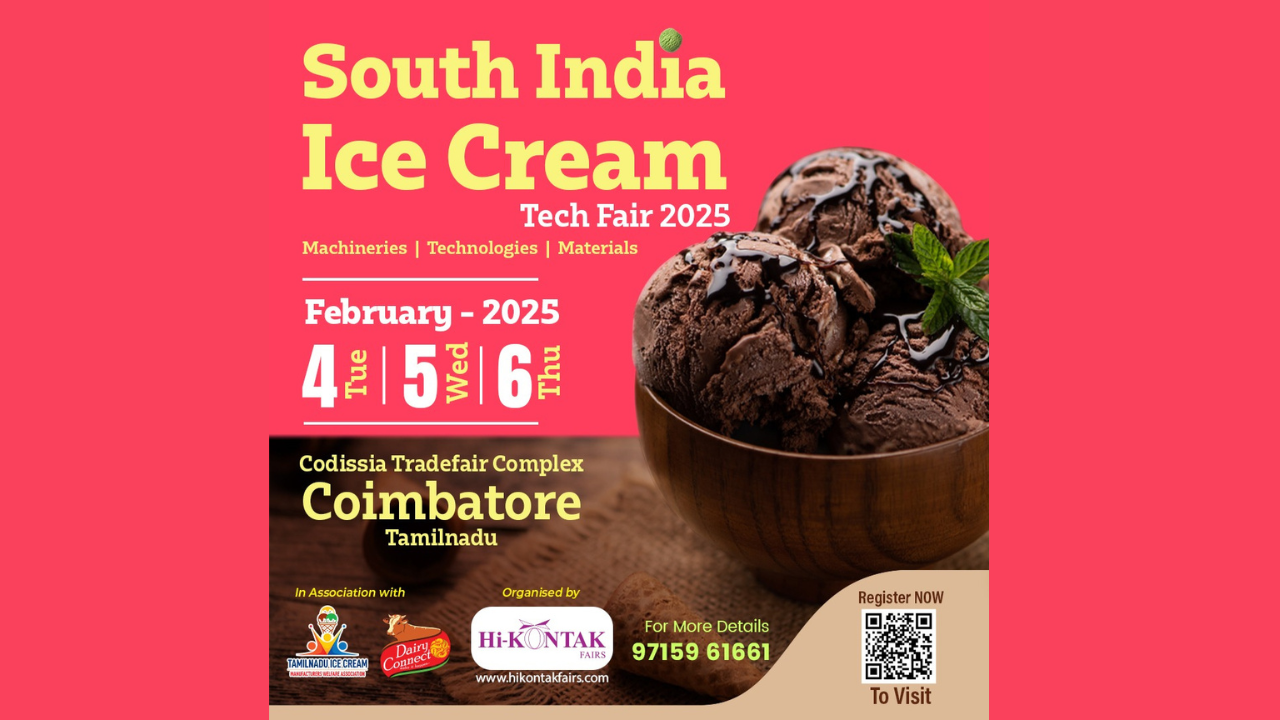 ICE CREAM &amp; DAIRY EXPO 2025 SET TO BOOST BUSINESS IN SOUTH INDIA