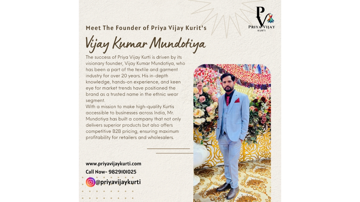 Priya Vijay Kurti – India's Largest Kurti Manufacturer, Setting New Trends in Ethnic Fashion