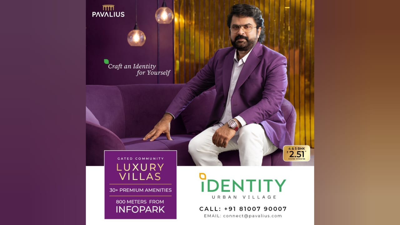 Pavalius Homes Launches Identity Urban Village – 46 Jacuzzi Villas Near Infopark, Starting at ₹2.51 Cr