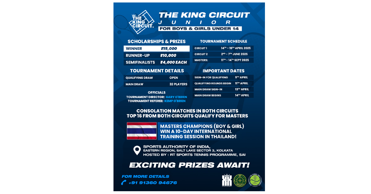 The King Circuit Junior by King Sports Management: Revolutionizing Indian Tennis for Young Stars