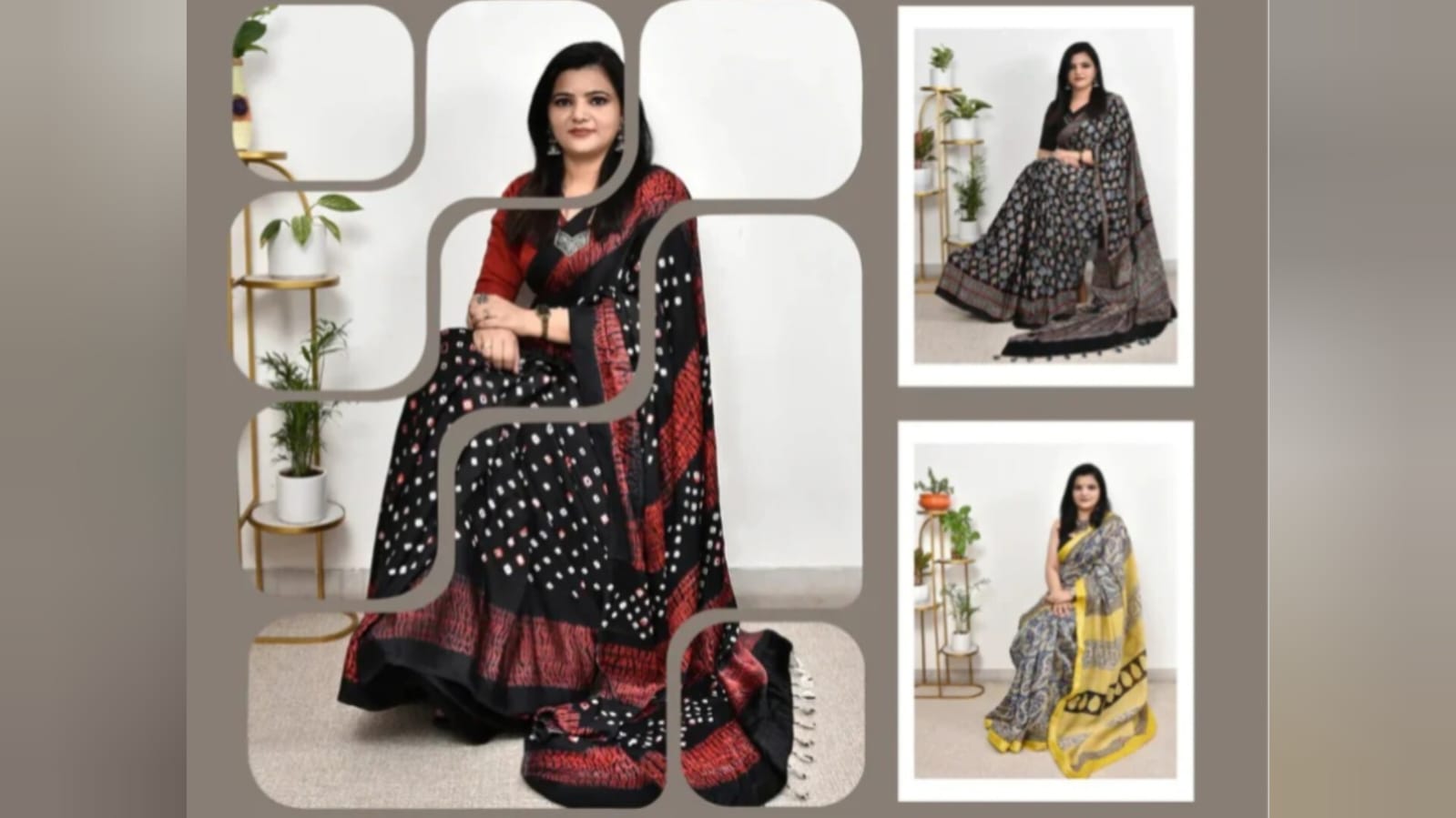 How to Spot Genuine Ajrakh Saree Online and Avoid Fake Machine Prints