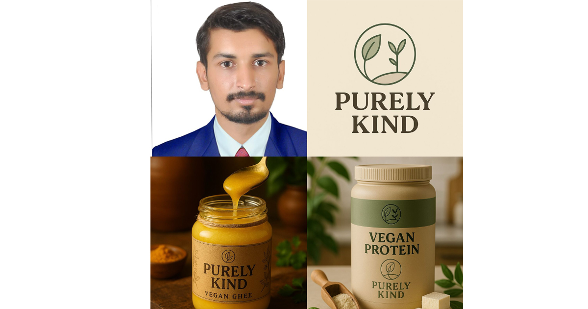 Entrepreneur Launches Vegan Brand 'Purely Kind' with No Initial Investment, Sets ₹10 Crore Revenue Goal in 5 Days