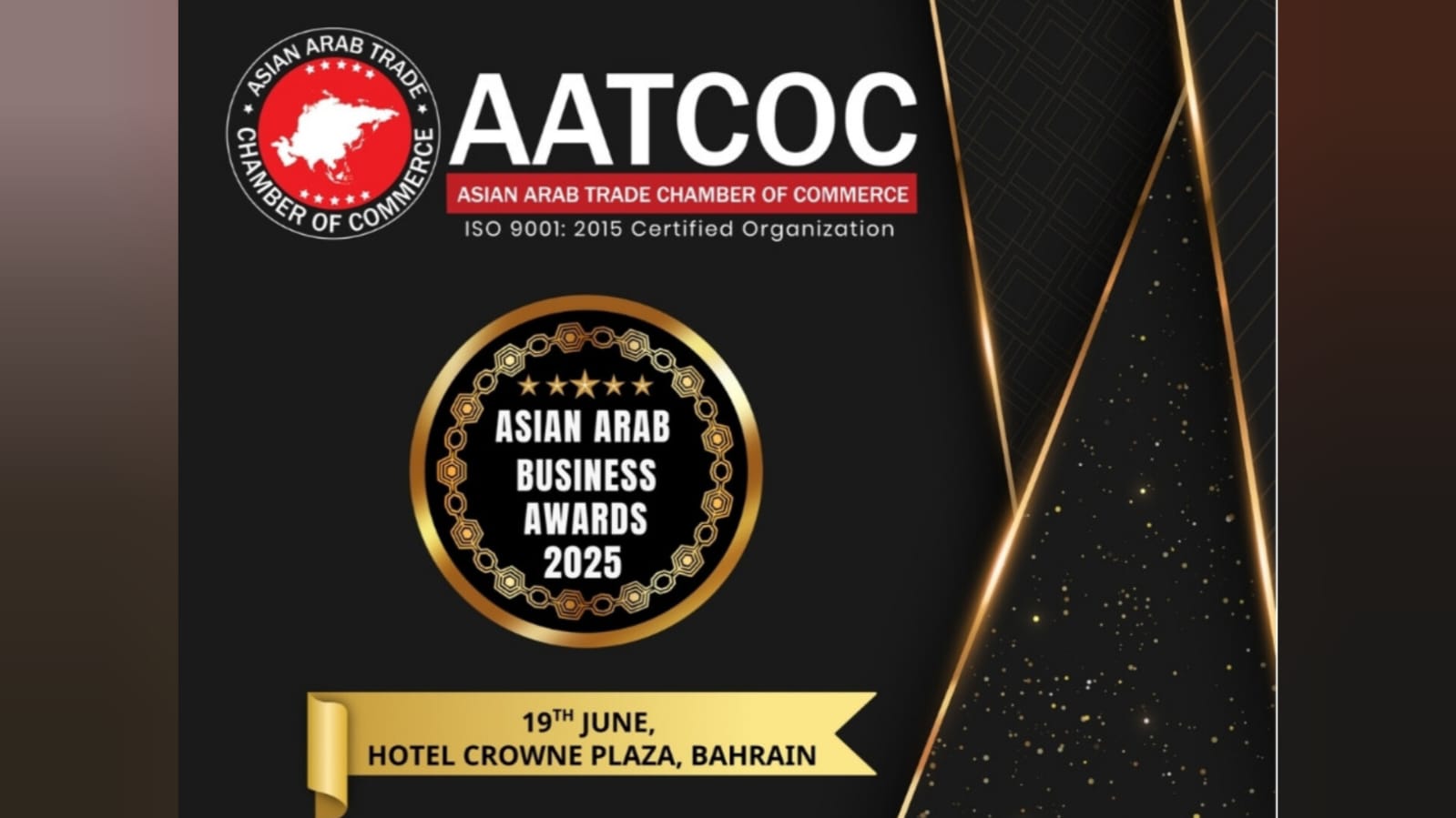 Asian Arab Business Awards 2025 by AsianArab Trade Chamber of Commerce Set toShine in Bahrain