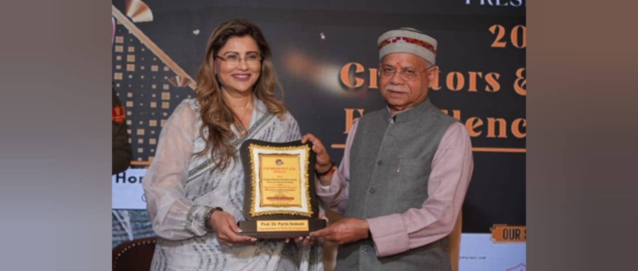Prof. Dr. Parin Somani Honoured with Business Excellence Award for LOSD’s Achievements
