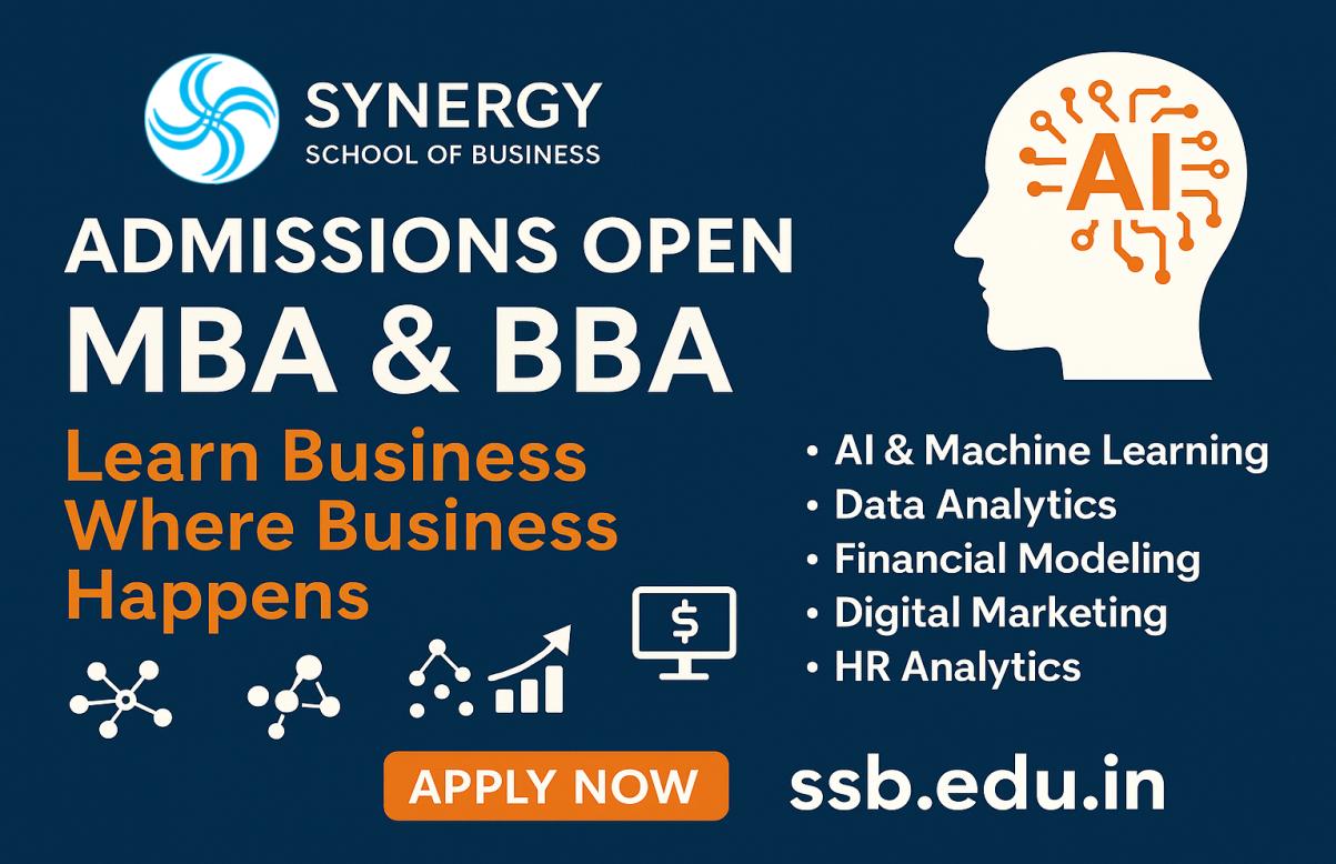 “Learn Business Where Business Happens” – Synergy School of Business Leads the Future of MBA &amp; BBA Education in Hyderabad