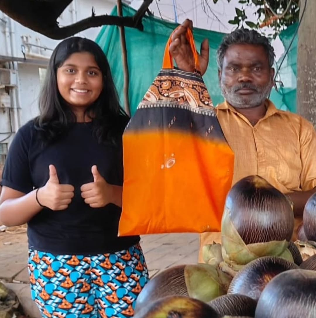 Grandma’s Green Weave Campaign by Bengaluru Teen Manya Harsha: Saree Revolution Sparks a Plastic-Free Movement