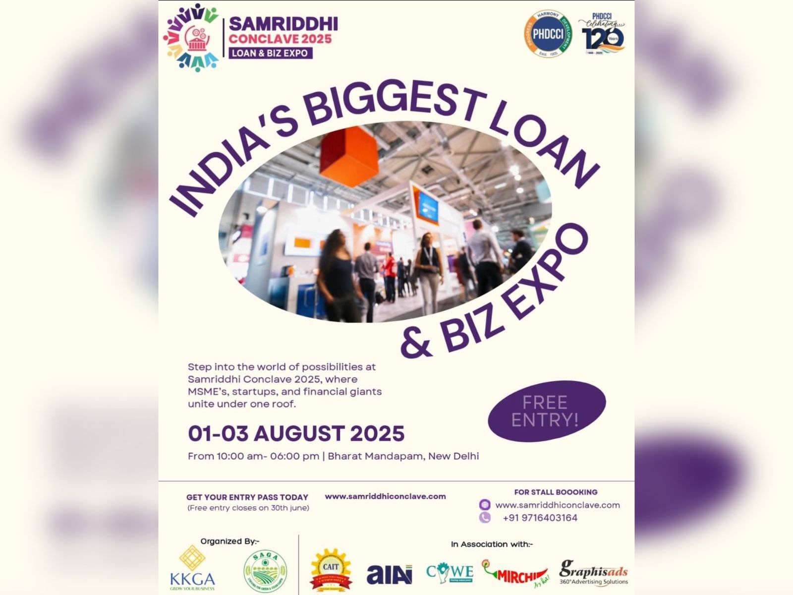 Samriddhi Conclave 2025 to be Held at Bharat Mandapam, New Delhi — India’s First and Largest Loan &amp; Biz Expo