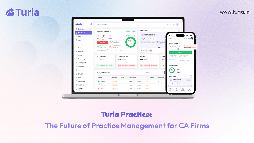 Turia, an IIM Lucknow Incubated Startup, Unveils Future-Ready Interface for Turia Practice: Paving the Way for AI to Revolutionize Practice Management for Chartered Accountants