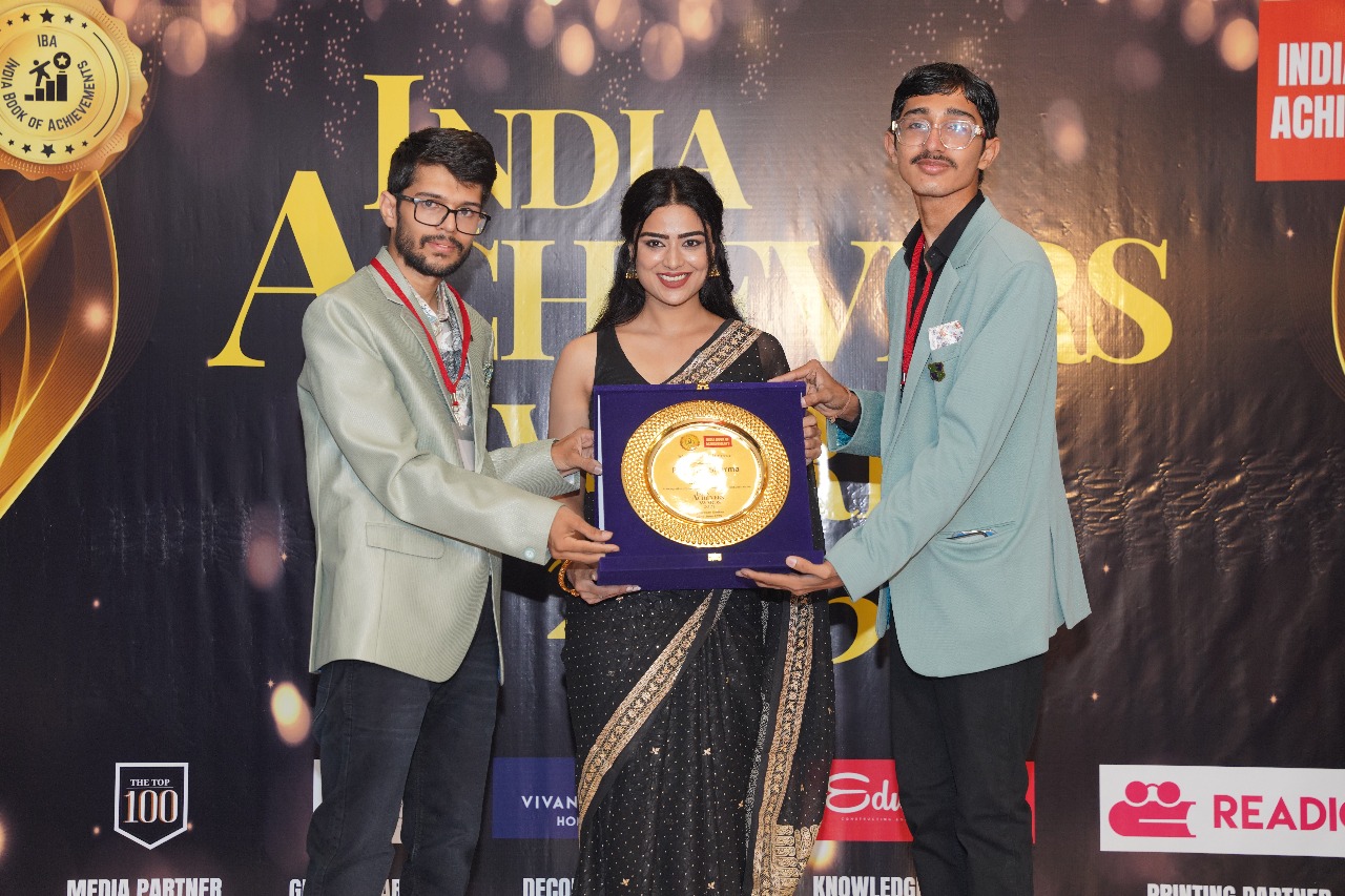 Telugu Actress Priyanka Sharma Attends India Achievers Awards 2025 Hosted by India Book of Achievements in Hyderabad