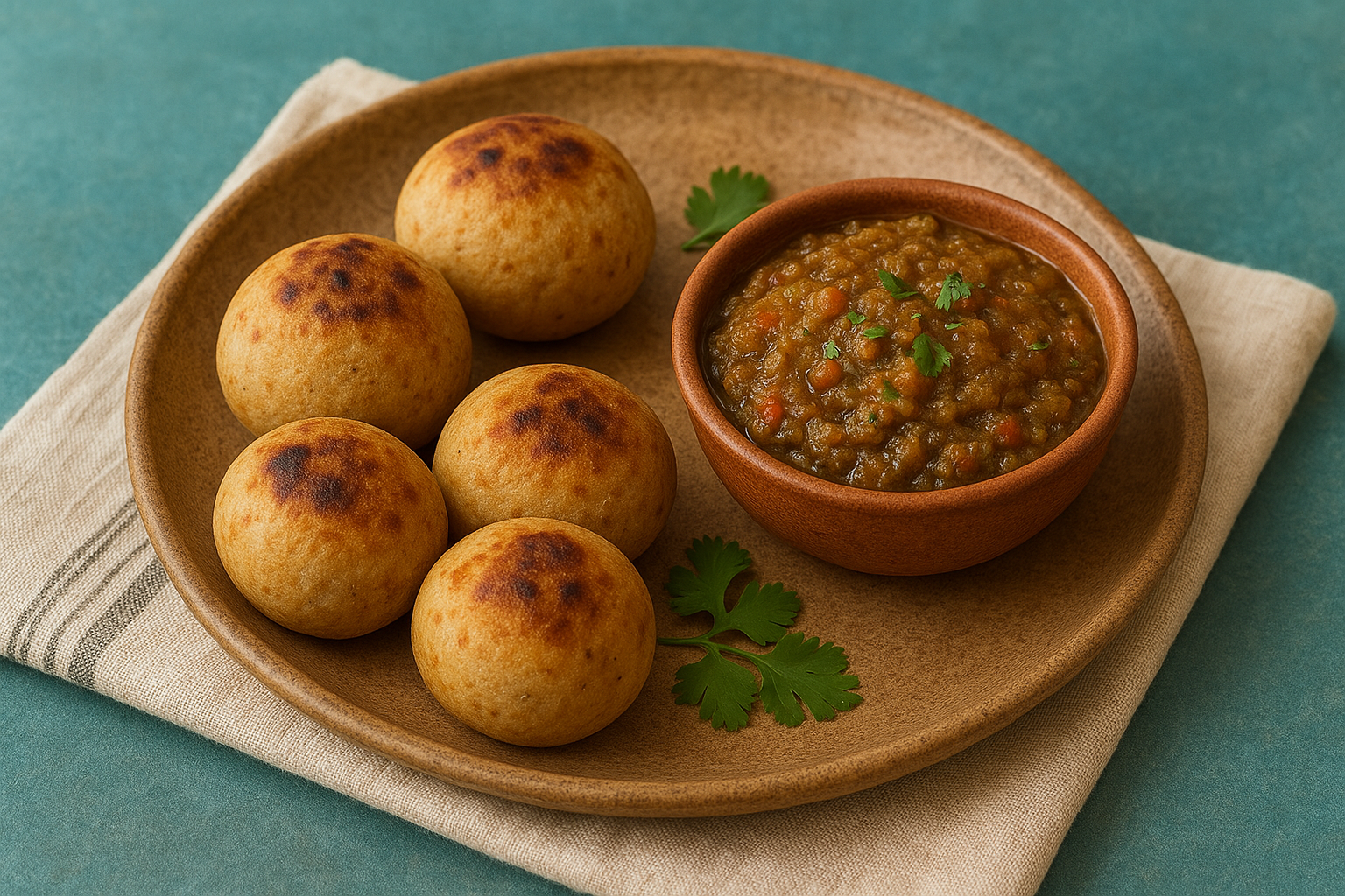 Pearl Millet Litti with Smoked Brinjal Chokha – A Rustic Classic Reimagined by Chef Ankit Gaurav