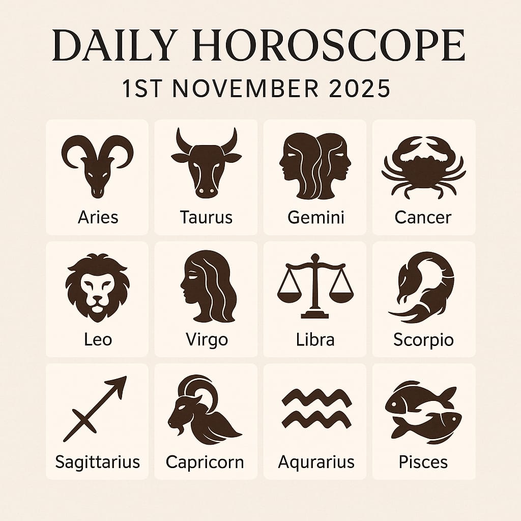 Daily Horoscope 1 November 2025 By Pt Umesh Chandra Pant