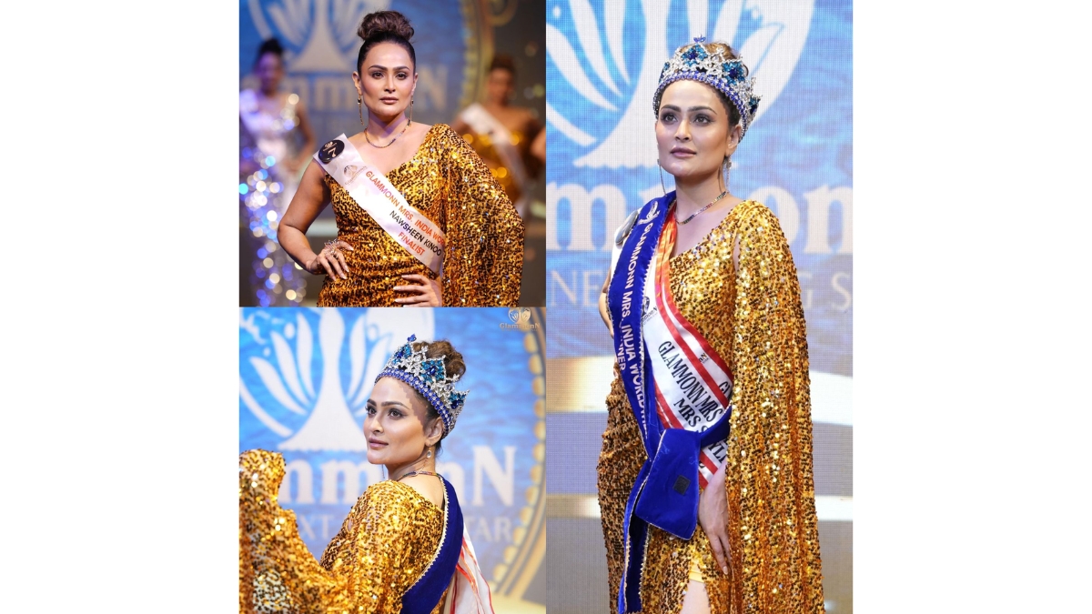 Nawsheen Kinoo Crowned Winner of Glammonn Mrs India Worldwide 2025