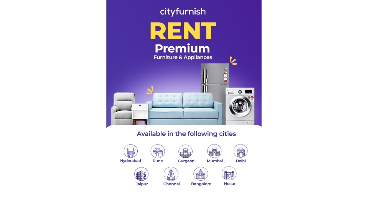 Cityfurnish, India’s Leading Furniture &amp; Appliance Rental Brand, Announces Expansion into Hosur, Chennai, and Jaipur