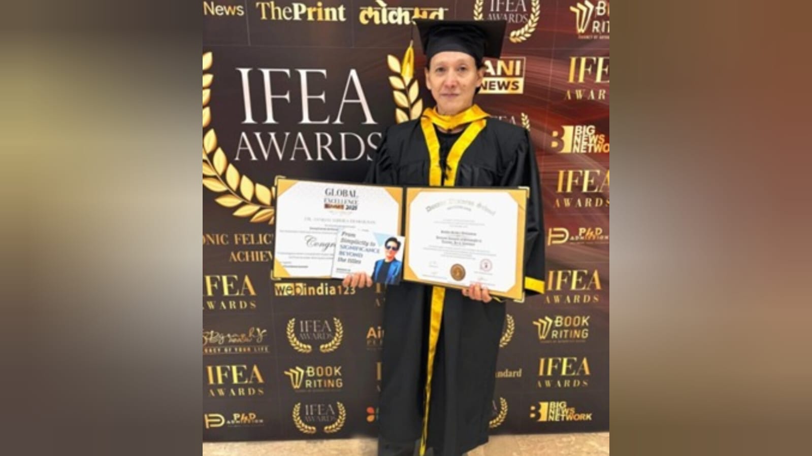 Poet And Novelist Sankha Subhra Devbarman Receives Honorary Doctorate