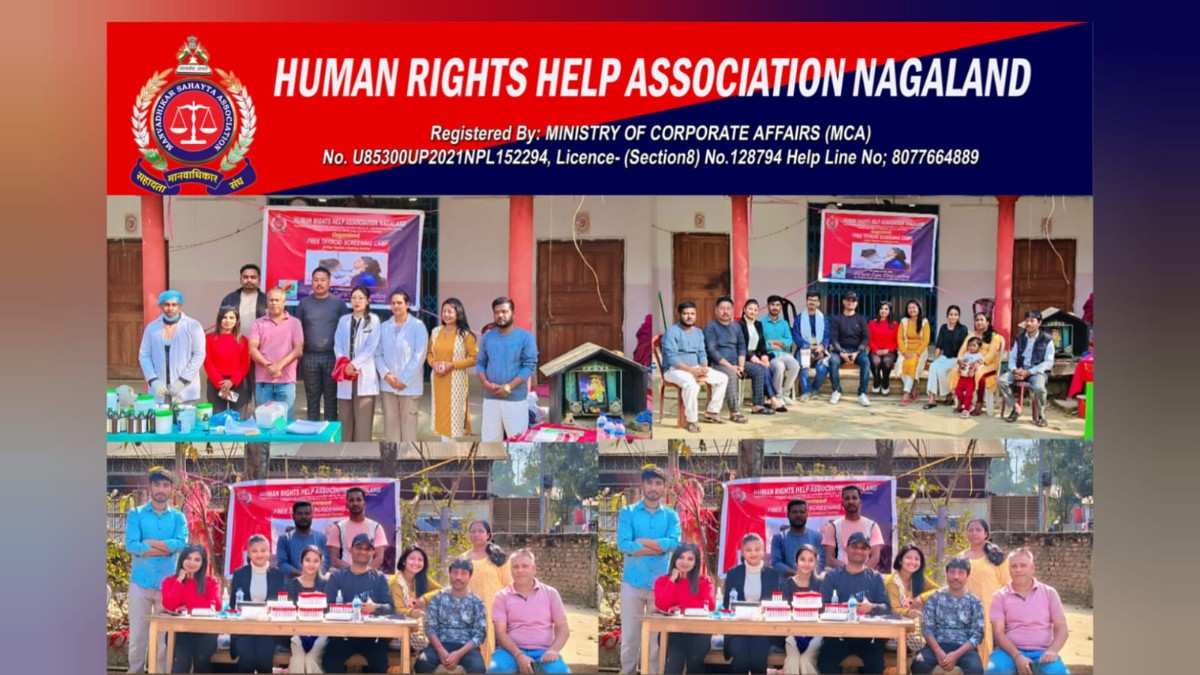 Free Thyroid Screening Camp Organised by HRHAN Draws Massive Public Participation in Dimapur