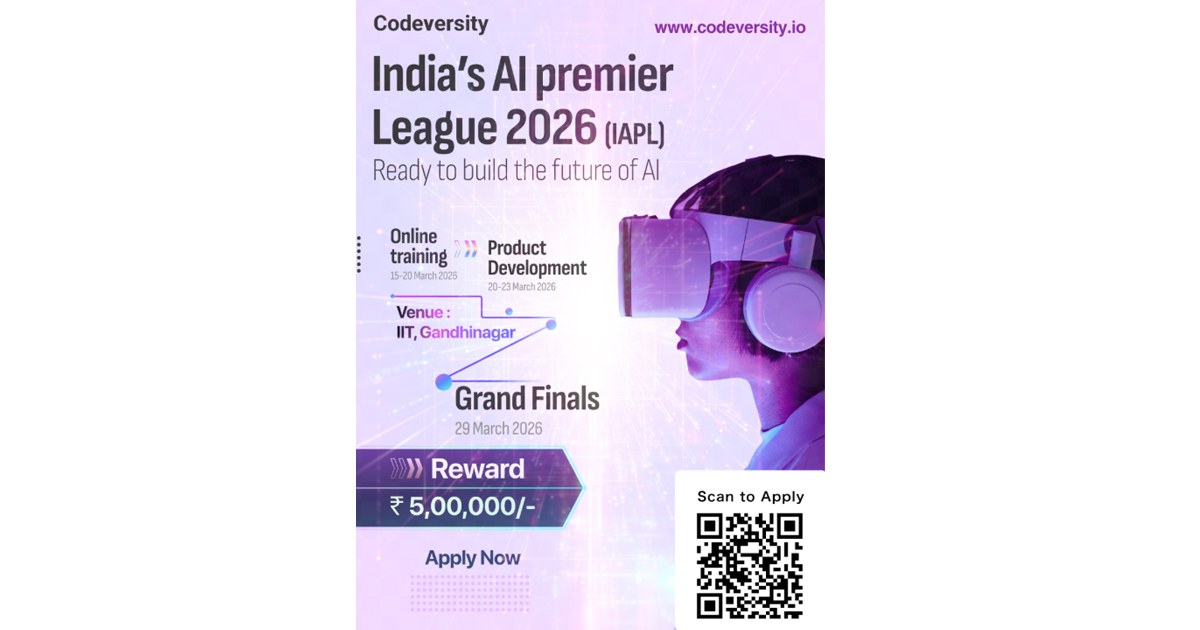 Codeversity Emerges as a National Talent &amp; Innovation Powerhouse: 500+ Teams Compete at IIT Gandhinagar in collaboration with Blitchron