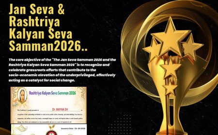 Mayaa SH Aims to Elevate Society from Despair, Bags National “Jan Seva and Rashtriya Kalyan Seva Samman 2026”